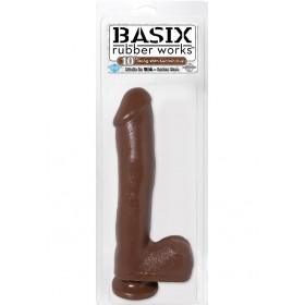 Basix Dong Suction Cup 10 Inch Brown