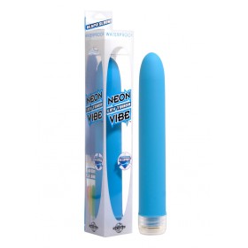 Neon Luv Touch Vibrator Waterproof 6.75 Inch Blue