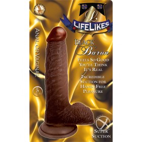 Lifelikes Black Baron Dildo 5 Inch Brown