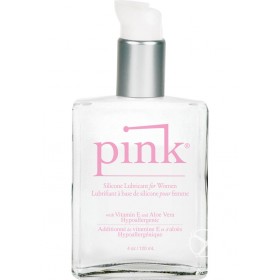 Pink Glass Bottle 4 Ounce