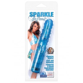 SPARKLE SOFTEES NUBBIE GLITTERED MASSAGER 5 INCH BLUE