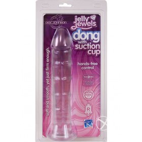 Jelly Jewels Dong With Suction Cup 8 Inch Diamond