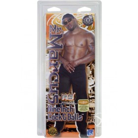Mr Marcus Cock And Balls 9 Inch Brown