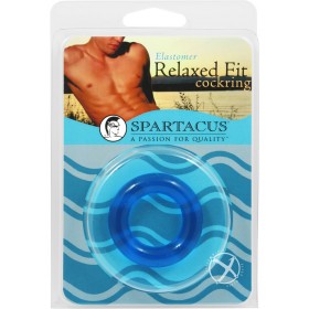 Elastomer Relaxed Fit Cock Ring Blue