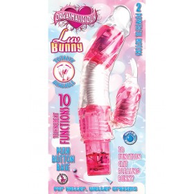 Orgasmalicious Luv Bunny Vibrator Cotton Candy Pink