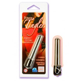 Power Tingler Mini Massager Waterproof Silver