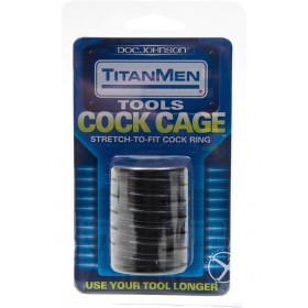 Titanmen Tools Cock Cage Black