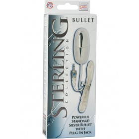 Sterling Silver Buller Powerful Standard Silver Bullet w/ Plug In Jack