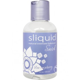 Sliquid Swirl Intimate Water Based Lubricant Blue Raspberry 4.2 oz