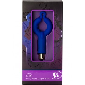 Rocks Off 4US Cock Ring 7 Speed Vibrating Blue