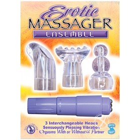 Erotic Massager Ensemble 3 Heads Purple