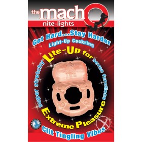 The Macho Nite Lights Clit Tingling Vibes 7 Function Flesh