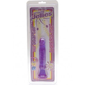 Crystal Jellies Anal Starter  Sil-A-Gel 6 Inch Purple