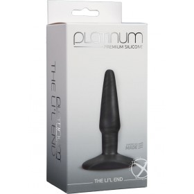 Platinum Premium Silicone Butt Plug Lil End Charcoal