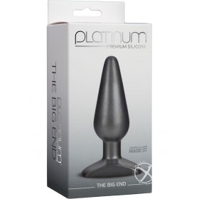 Platinum The Big End Medium Anal Butt Plug Charcoal