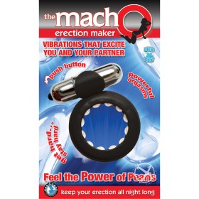 The Macho Erection Maker Cockring Waterproof Black