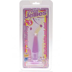Crystal Jellies Small Butt Plug  Sil-A-Gel Purple