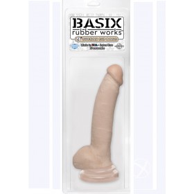 Basix Rubber Works 9 Inch Suction Cup Dong Flesh