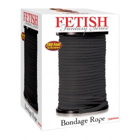 Fetish Fantasy Bondage Rope 200 Feet Black
