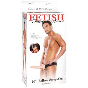Fetish Fantasy 10 Inch Hollow Strap On Flesh
