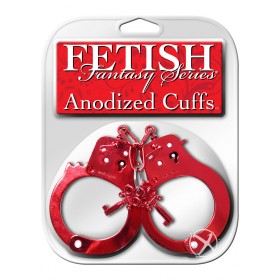 Fetish Fantasy Anodized Cuffs Red