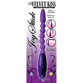 The Velvet Kiss Joy Stick w/ Flexible Spine 7 Inch Purple