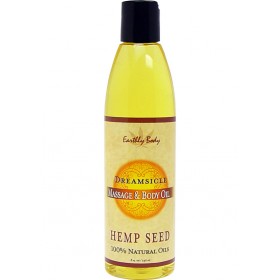 Massage And Body Oil With Hemp Seed Dreamsicle 8 Ounce