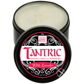 Tantric Massage Candle with Pheromones White Lavender