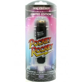 Pocket Rocket Limited Edition Mini Massager Velvet Touch Black