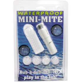 Mini Mite Massager With Sleeve Waterproof 4 Inch White