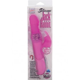 Silicone Jack Rabbit Waterproof 5 Inch Pink