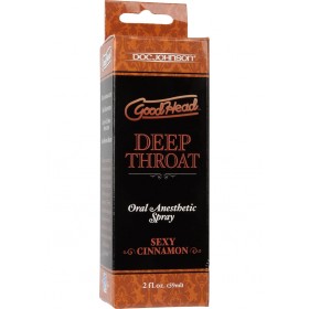 Goodhead Deep Throat Oral Anesthetic Spray Sexy Cinnamon 2 oz