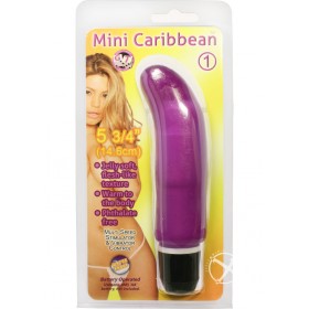 Mini Caribbean Number 1 Vibrator Waterproof 5.75 Inch Purple