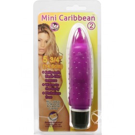 Mini Caribbean Number 2 Vibrator Waterproof 5.75 Inch Purple