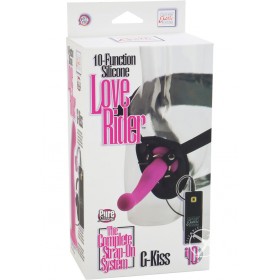 10 Function Silicone Love Rider G Kiss Harness Pink