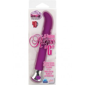10 Function Risque G Vibrator Waterproof 5.5 Inch Purple