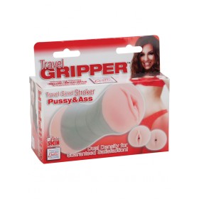 Travel Gripper Pussy And Ass Masturbator Pink