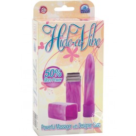 Hide A Vibe With Case Waterproof 4.5 Inch Purple