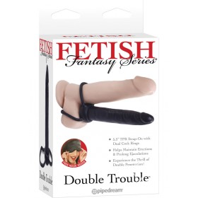 Fetish Fantasy Double Trouble Strap On 5.5 Inch Black
