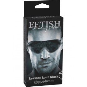 Fetish Fantasy Limited Edition Leather Love Mask Black