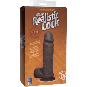 The Original Realistic Cock UR3 Dildo 6 Inch Black