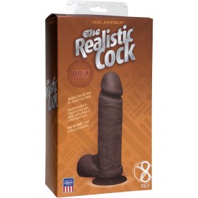 The Original Realistic Cock UR3 Dildo 8 Inch Black