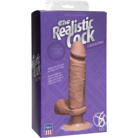 The Vibro UR3 Realistic Vibrating Cock 6 Inch Brown