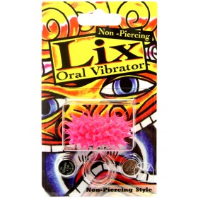 Lix Non Piercing Oral Vibrator Glow In Dark Pink