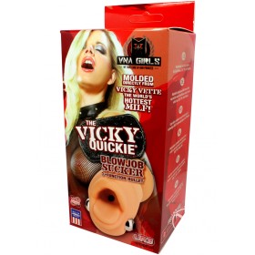 Vicky Quickie Blowjob Sucker Vibrating Masturbator Flesh