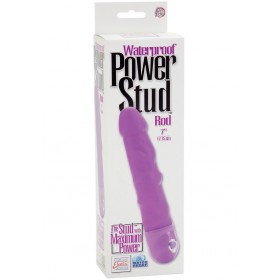 Power Stud Rod Vibrator Waterproof Purple 7 Inch