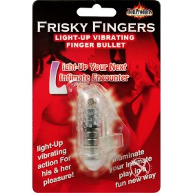 Frisky Fingers Light Up Vibrating Finger Bullet Clear