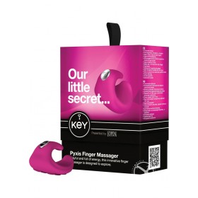 Key Pyxis Silicone Finger Massager Waterproof Pink