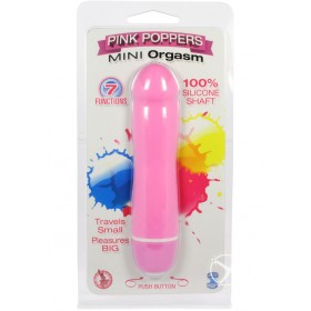 Pink Poppers Mini Orgasm Vibrator 5 Inch Pink