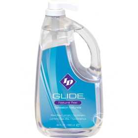 ID Glide Natural Feel Water Based Lubricant Pump 64 Ounces